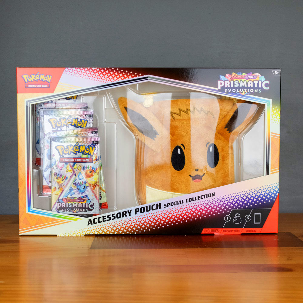 Pokemon Prismatic Evolutions Accessory Pouch Collection