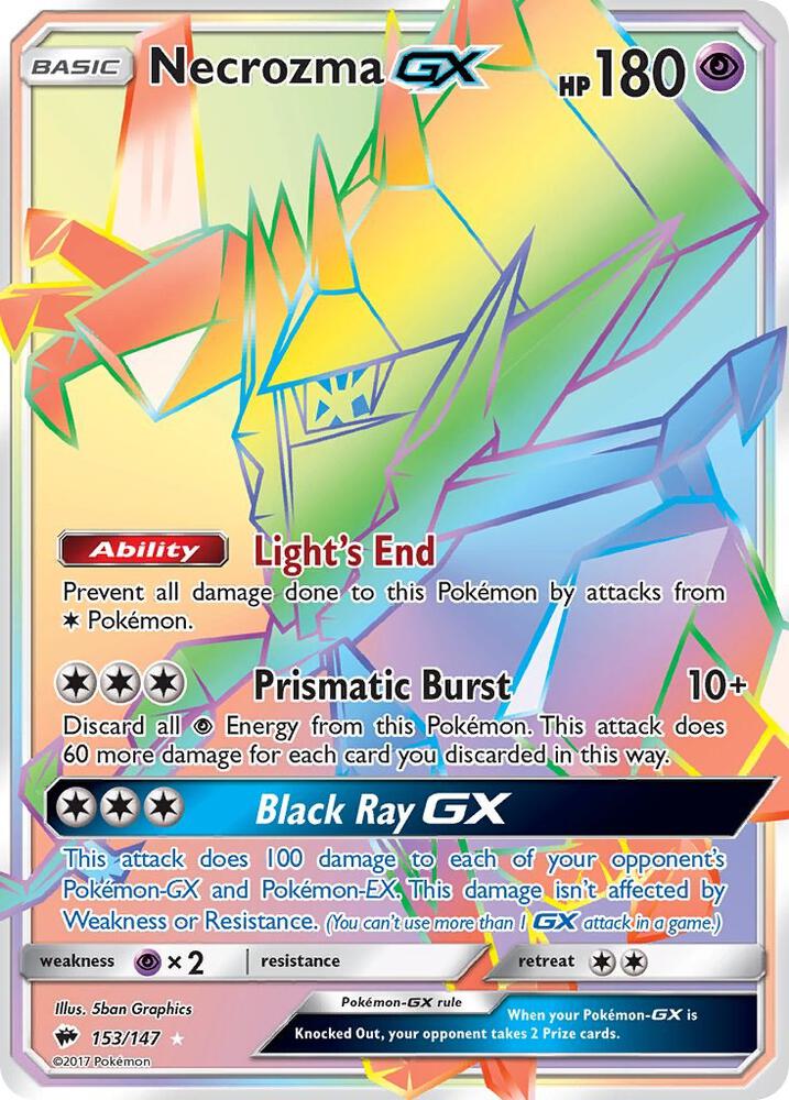 Necrozma GX (Secret) 153/147 NM SM03