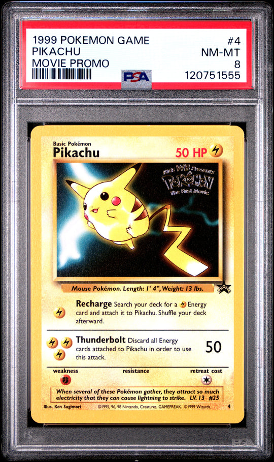 Pikachu 4 PSA 8