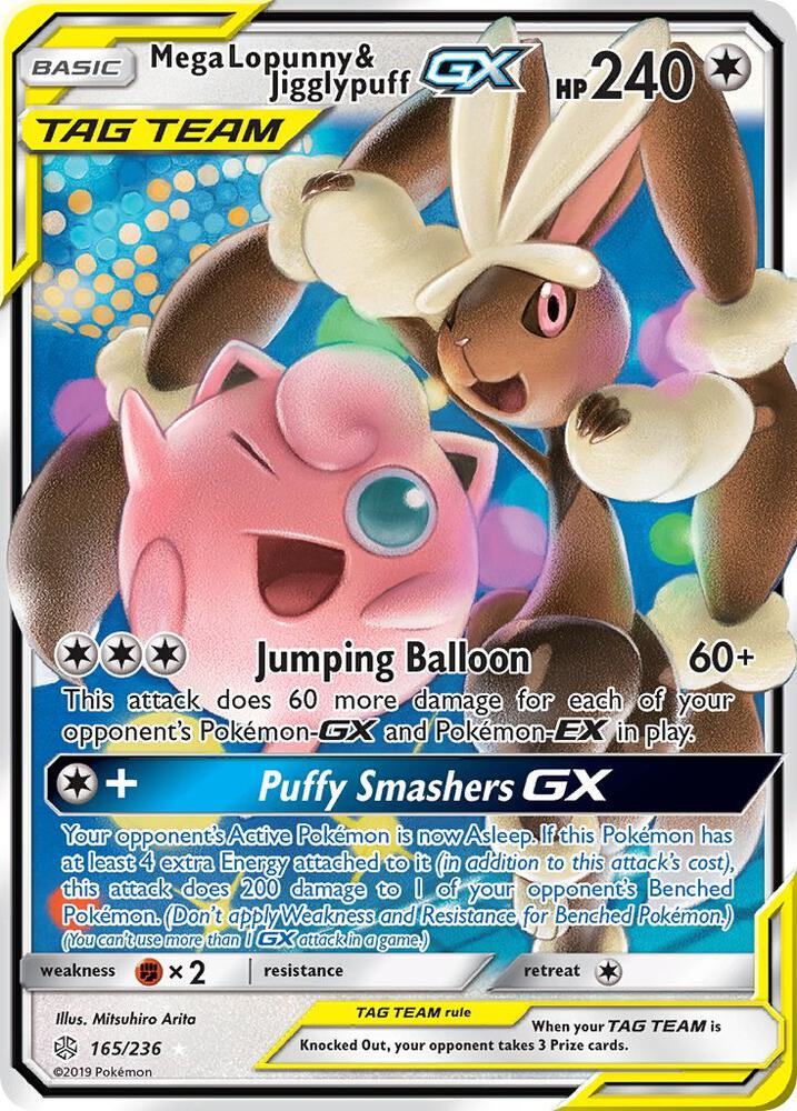 Mega Lopunny & Jigglypuff GX 165/236 NM