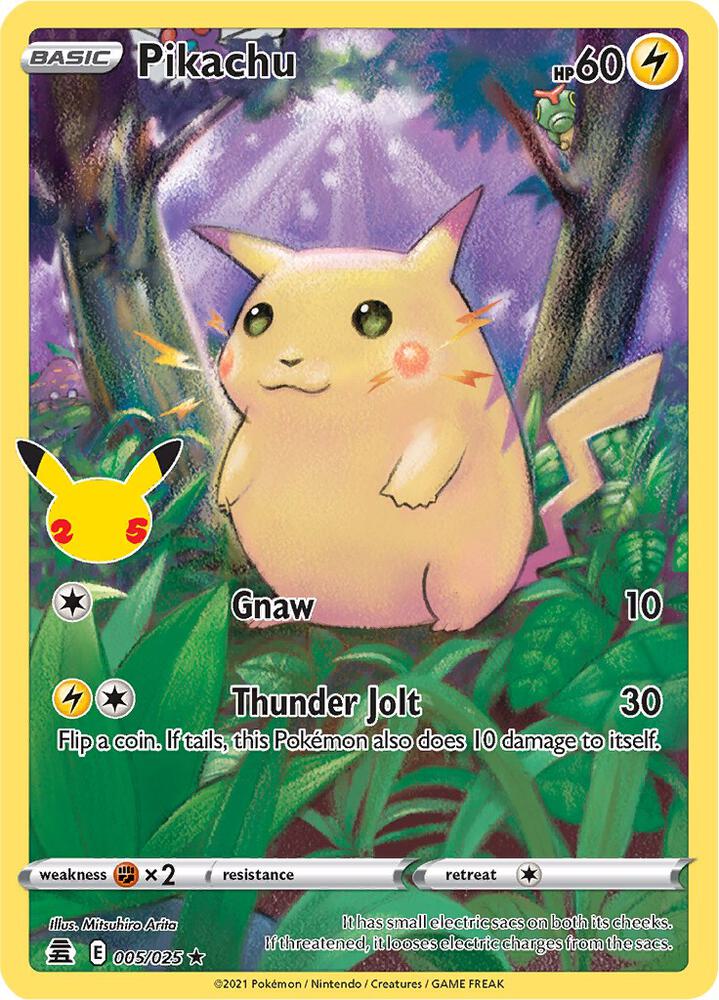 Pikachu 005/025 NM