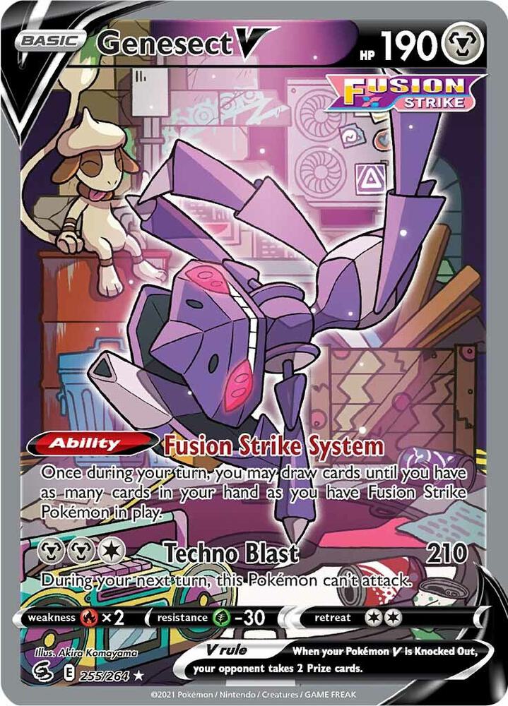 Genesect V (Alternate Full Art) 255/264 NM