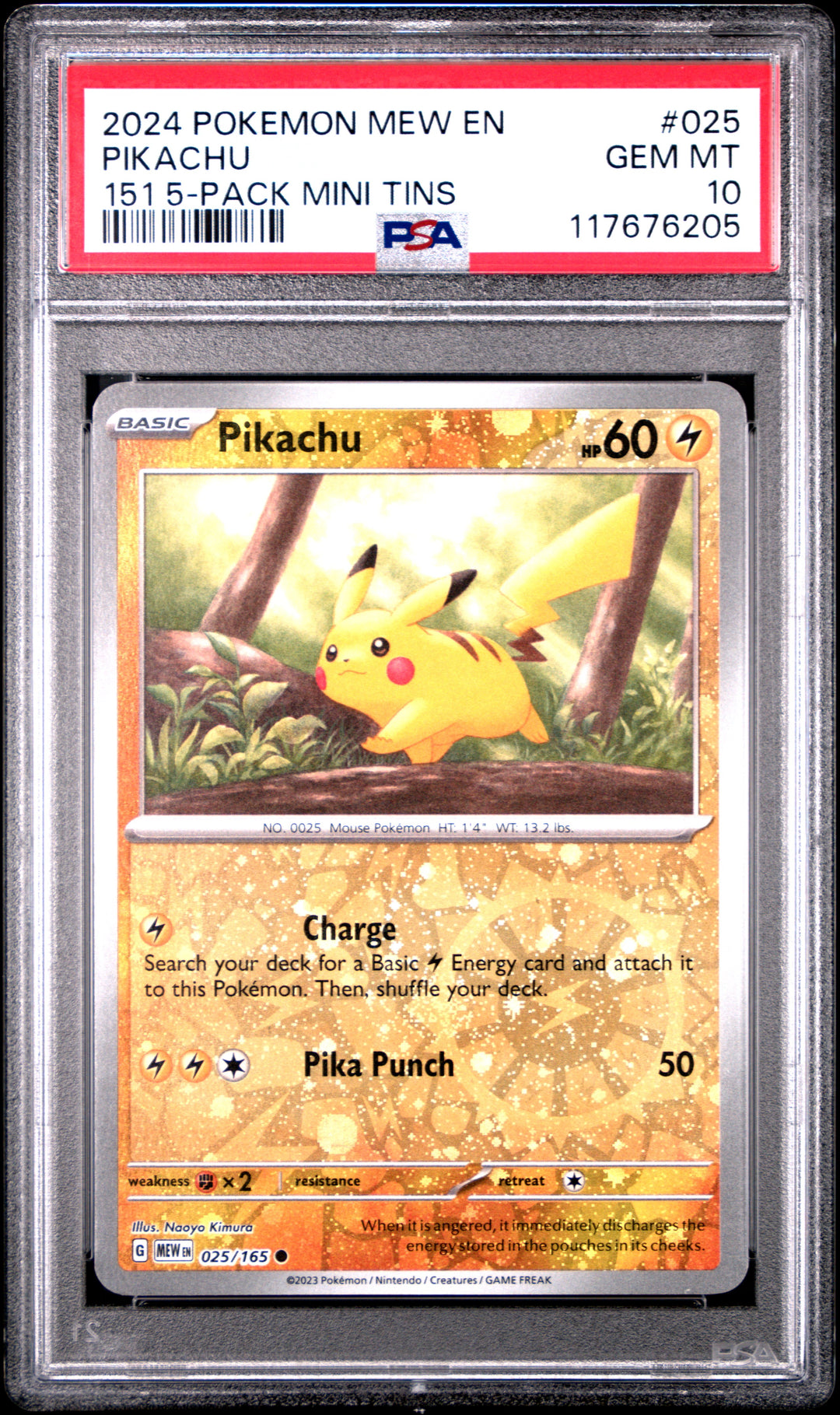 Pikachu 025 PSA 10