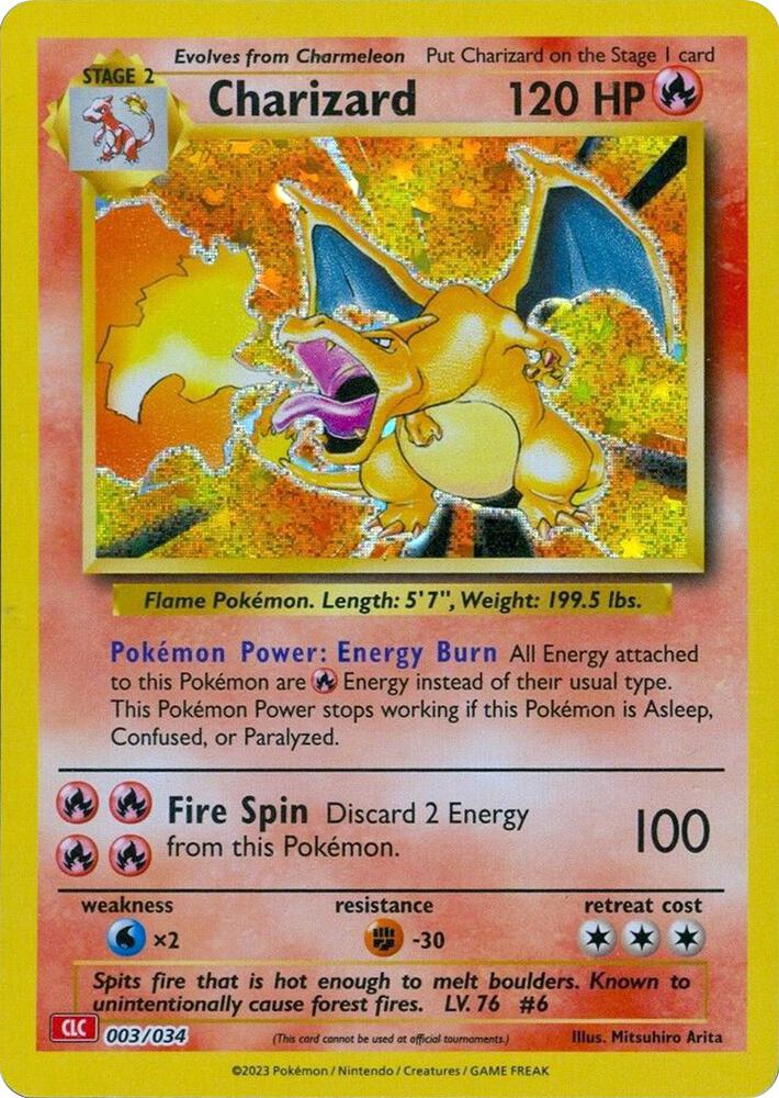 Charizard 003/034 NM