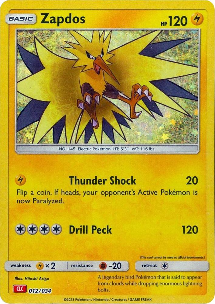 Zapdos 012/034 NM
