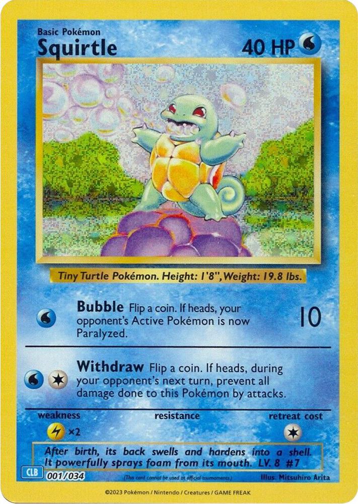 Squirtle 001/034 NM