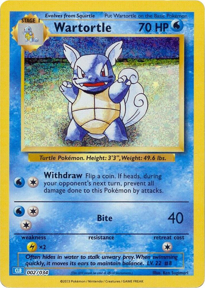 Wartortle 002/034 NM