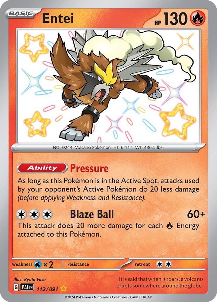 Entei 112/091 NM