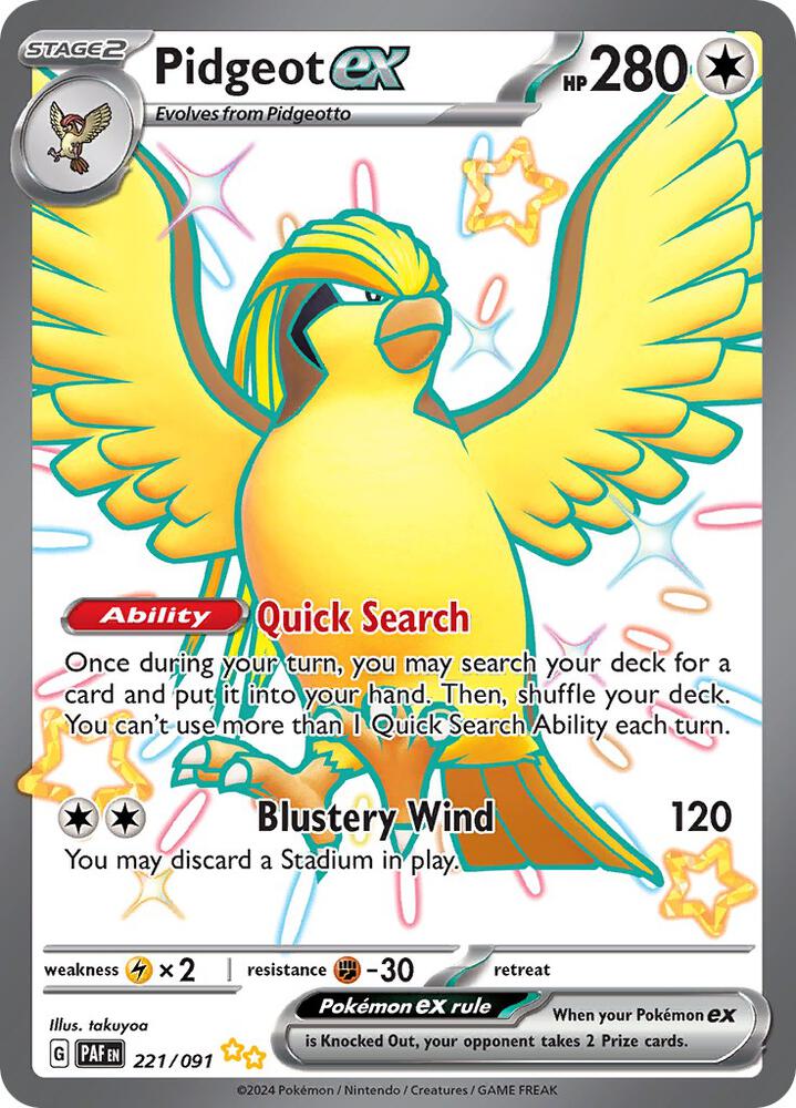 Pidgeot ex 221/091 NM