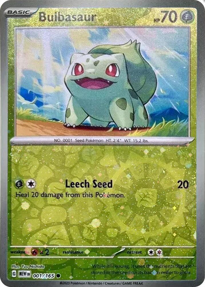 Bulbasaur (Reverse Cosmos Holo) (Costco Exclusive) 001/165 NM