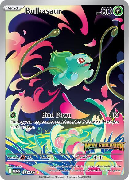 Bulbasaur (Mega Evolution Stamped) 133/132 NM