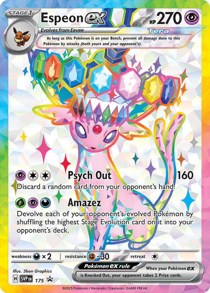 Espeon ex - 175 SVP 175 NM