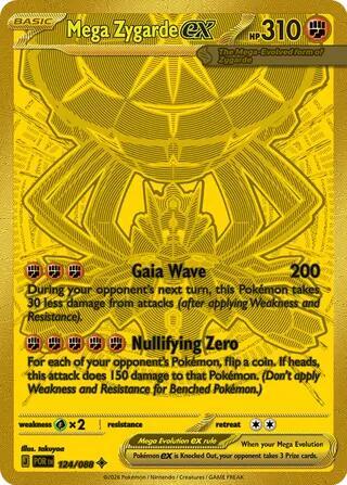 Mega Zygarde ex 124/088 NM POR