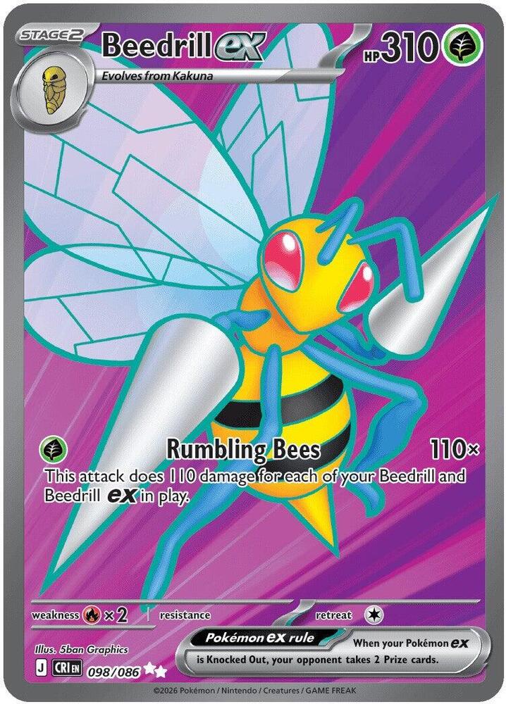 Beedrill ex 098/086 NM