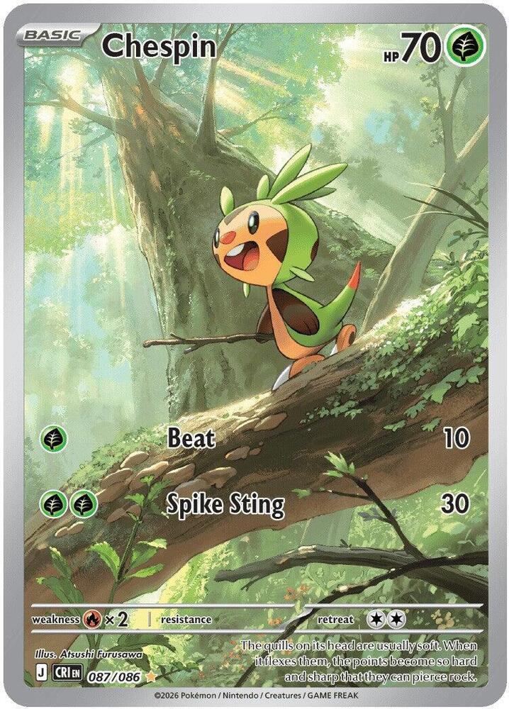 Chespin 087/086 NM