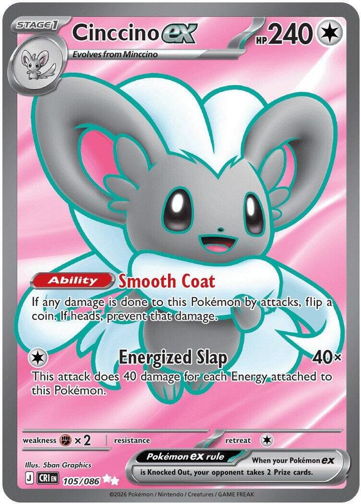 Cinccino ex 105/086 NM