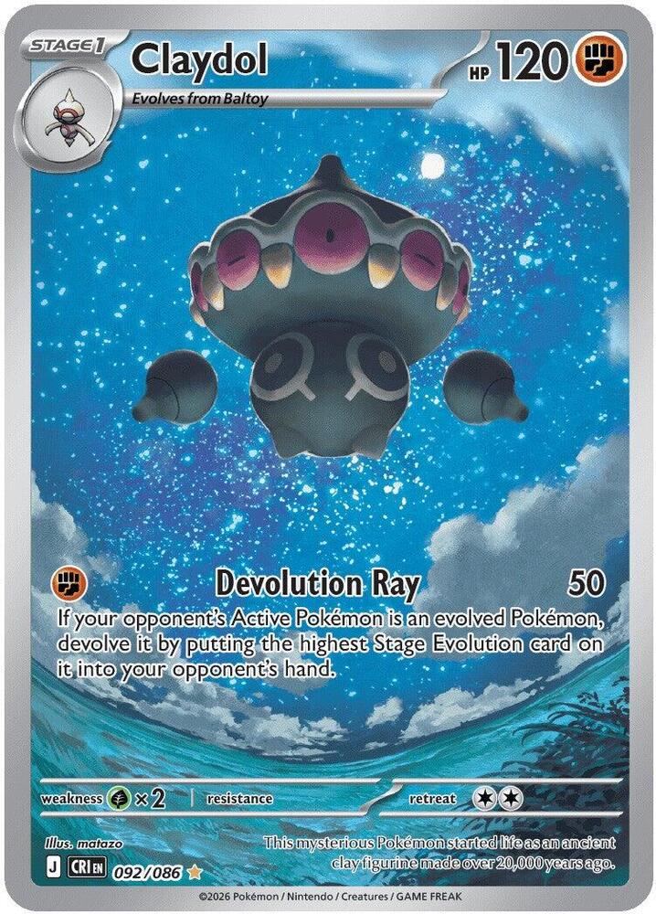 Claydol 092/086 NM