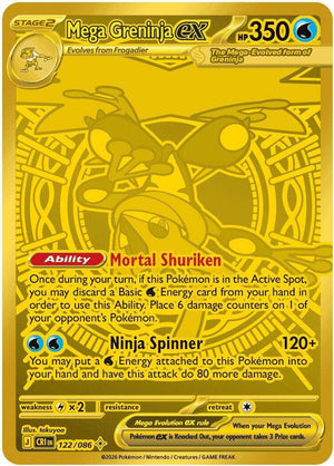 Mega Greninja ex 122/086 NM