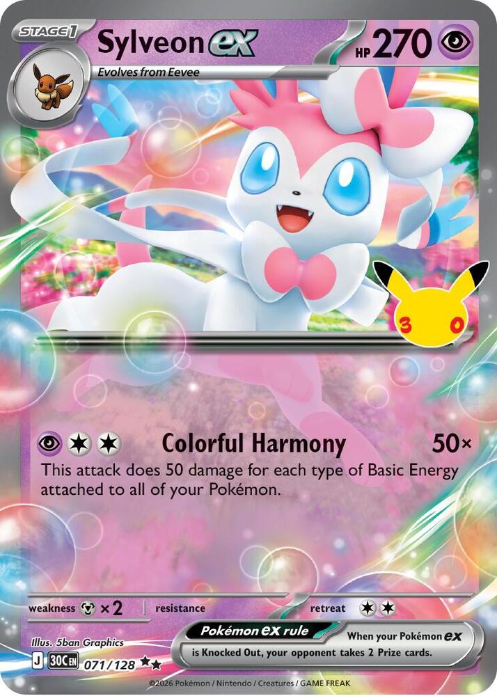 Sylveon ex 071/128 NM