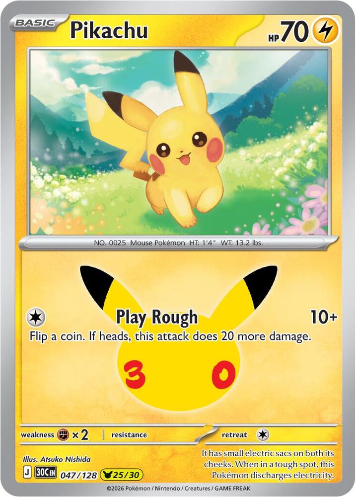 Pikachu 047/128 NM