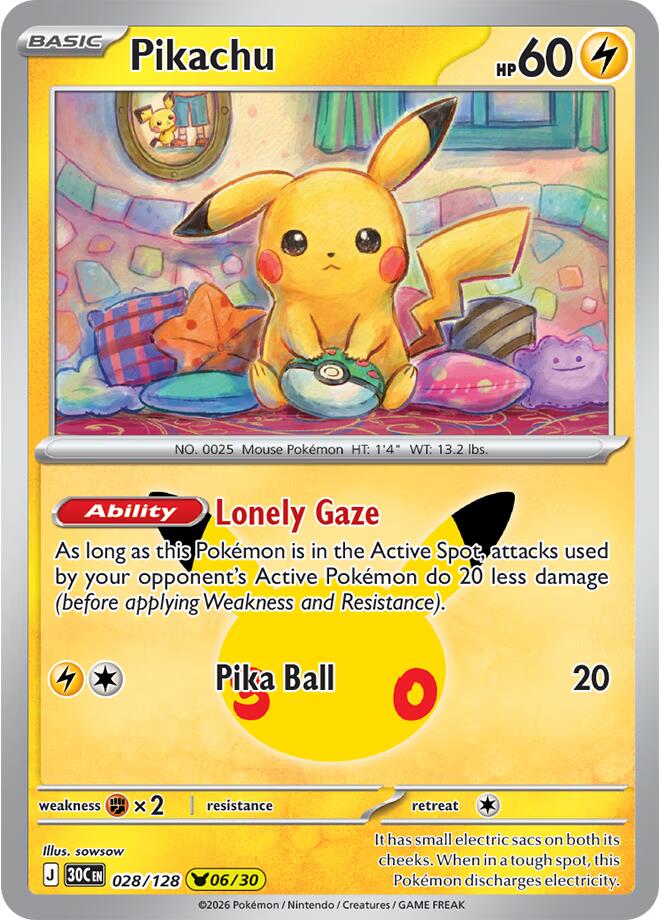 Pikachu 028/128 NM
