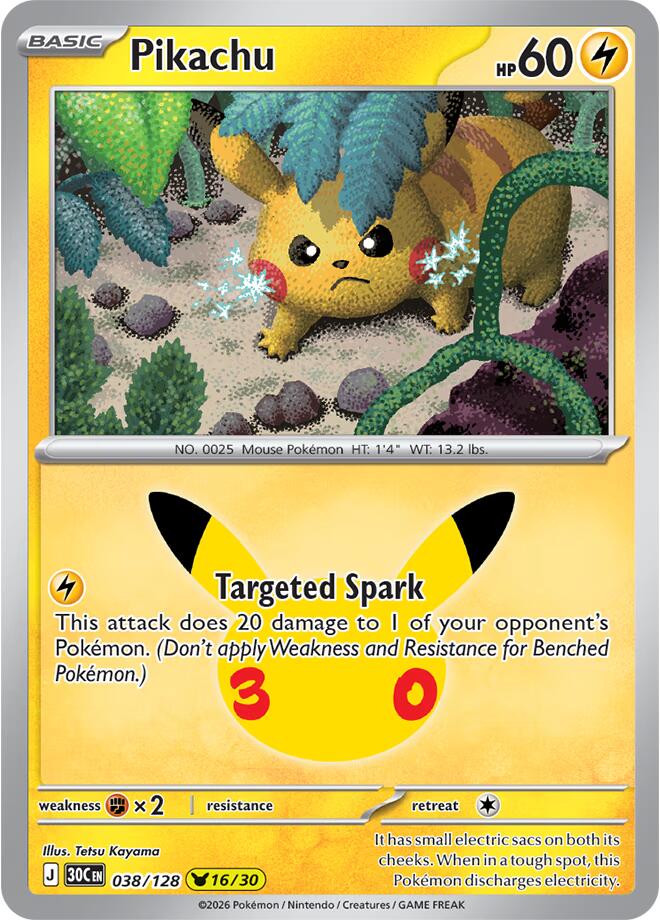 Pikachu 038/128 NM