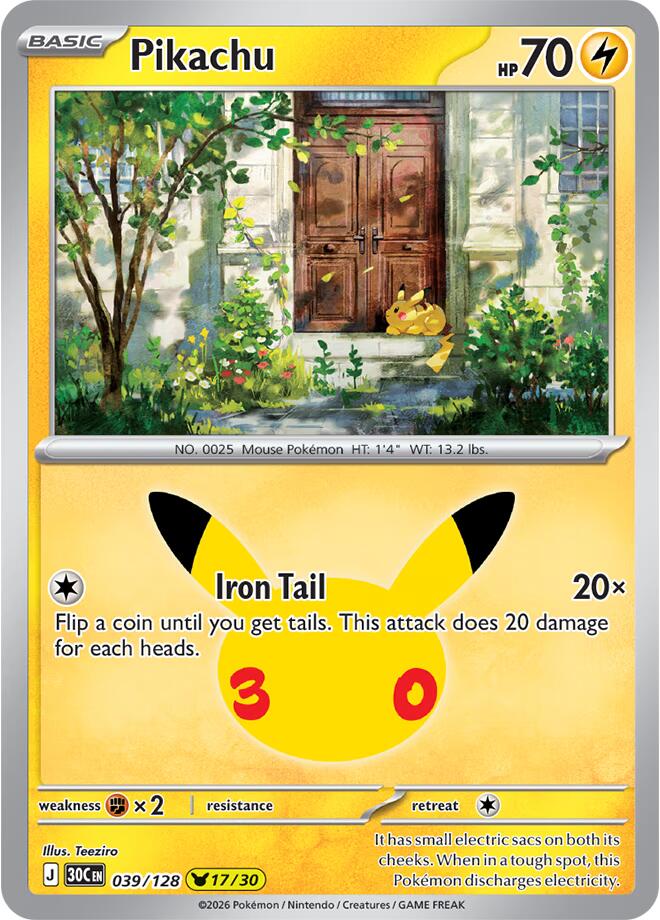 Pikachu 039/128 NM