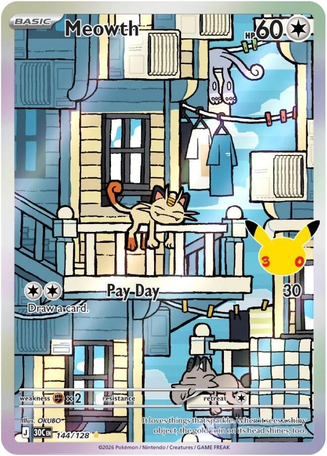 Meowth 144/128 NM