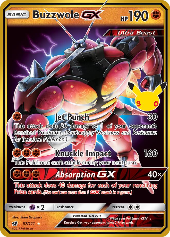 Buzzwole GX 57/111 NM