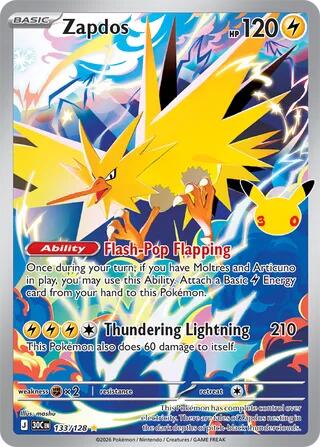 Zapdos 133/128 NM
