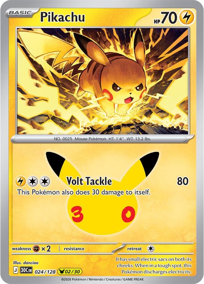 Pikachu 024/128 NM