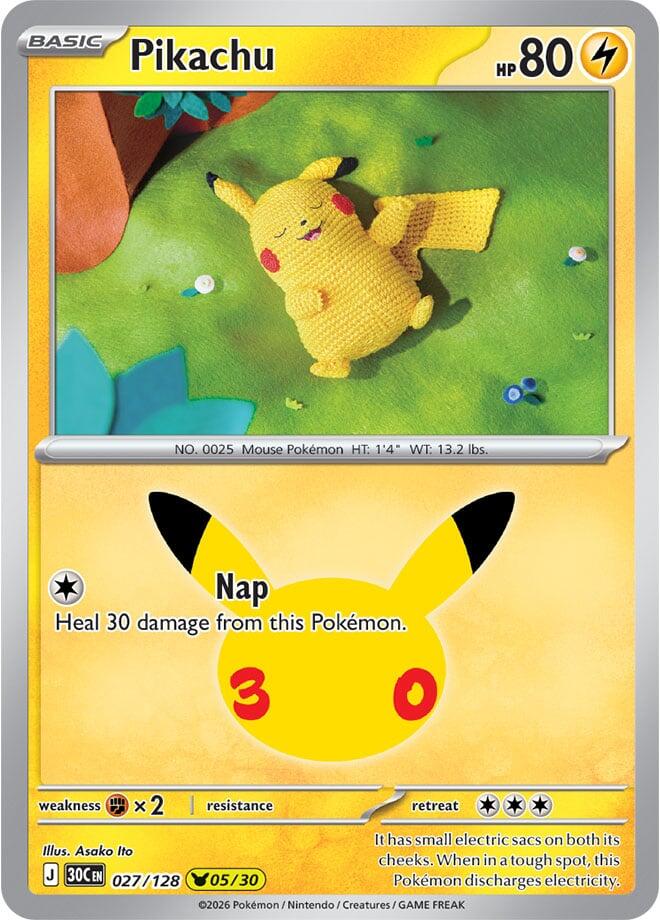 Pikachu 027/128 NM