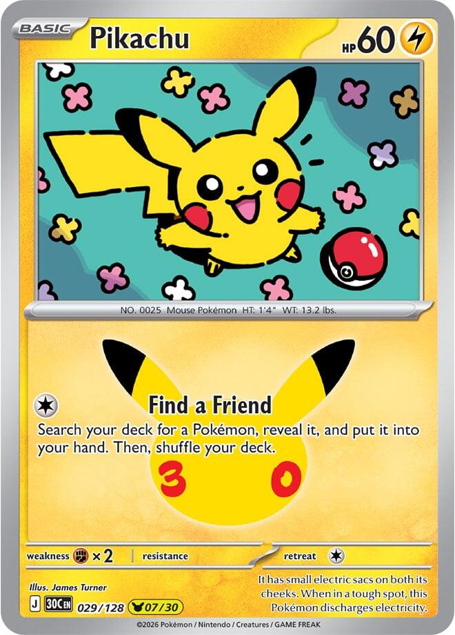 Pikachu 029/128 NM