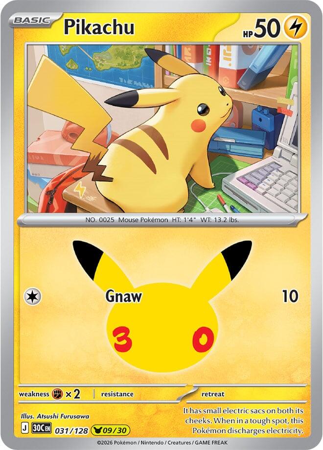 Pikachu 031/128 NM