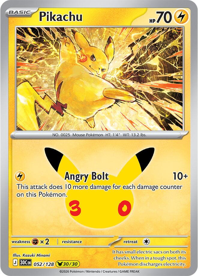 Pikachu 052/128 NM