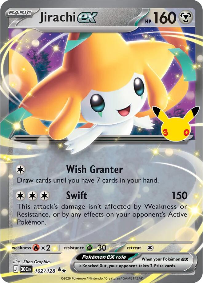Jirachi ex 102/128 NM