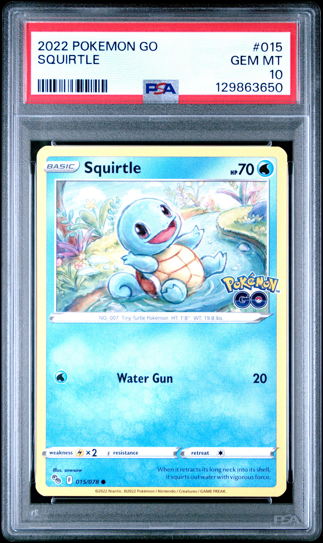 Squirtle 015 PSA 10