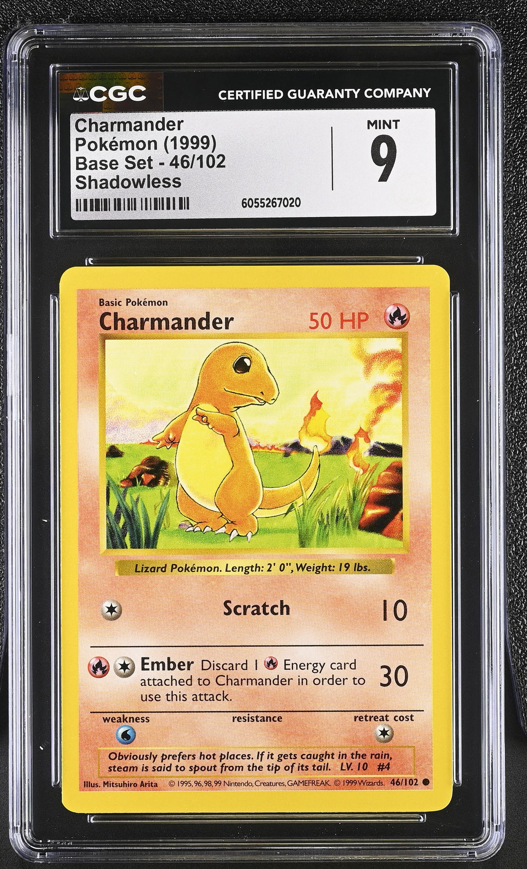 Charmander 46/102 CGC 9