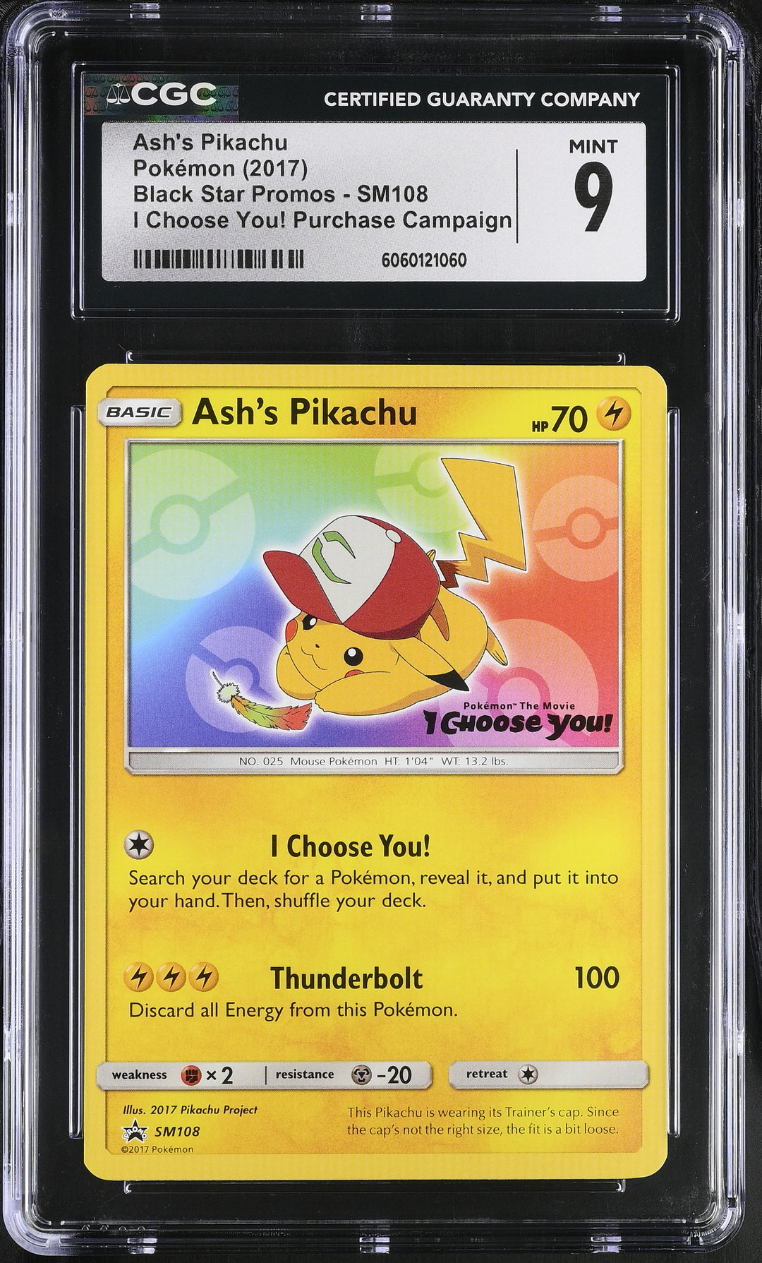 Ash'S Pikachu SM108 CGC 9