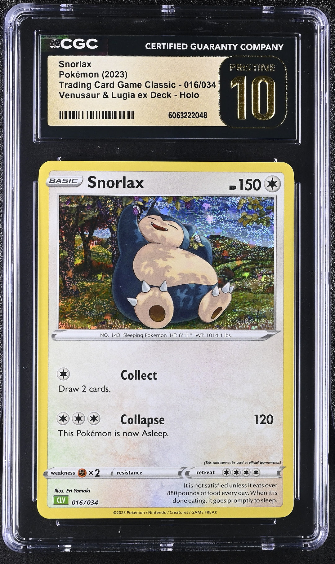 Snorlax 016/034 CGC 10