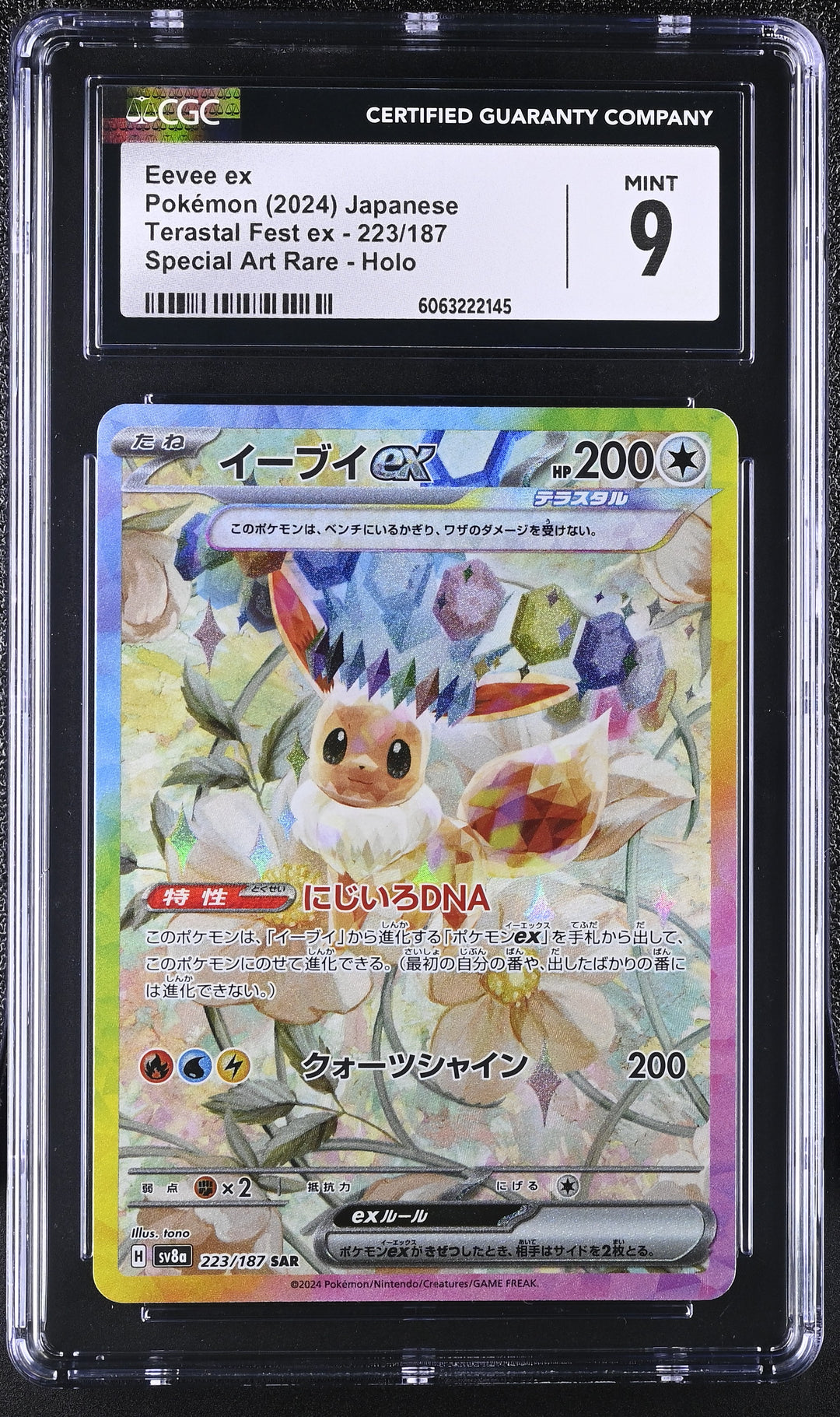 Eevee Ex 223/187 CGC 9