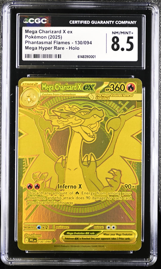 Mega Charizard X Ex 130/094 CGC 8.5