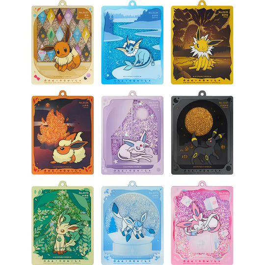 Pokemon Chinese Terastal Gathering Quicksand Keychain Gift Box