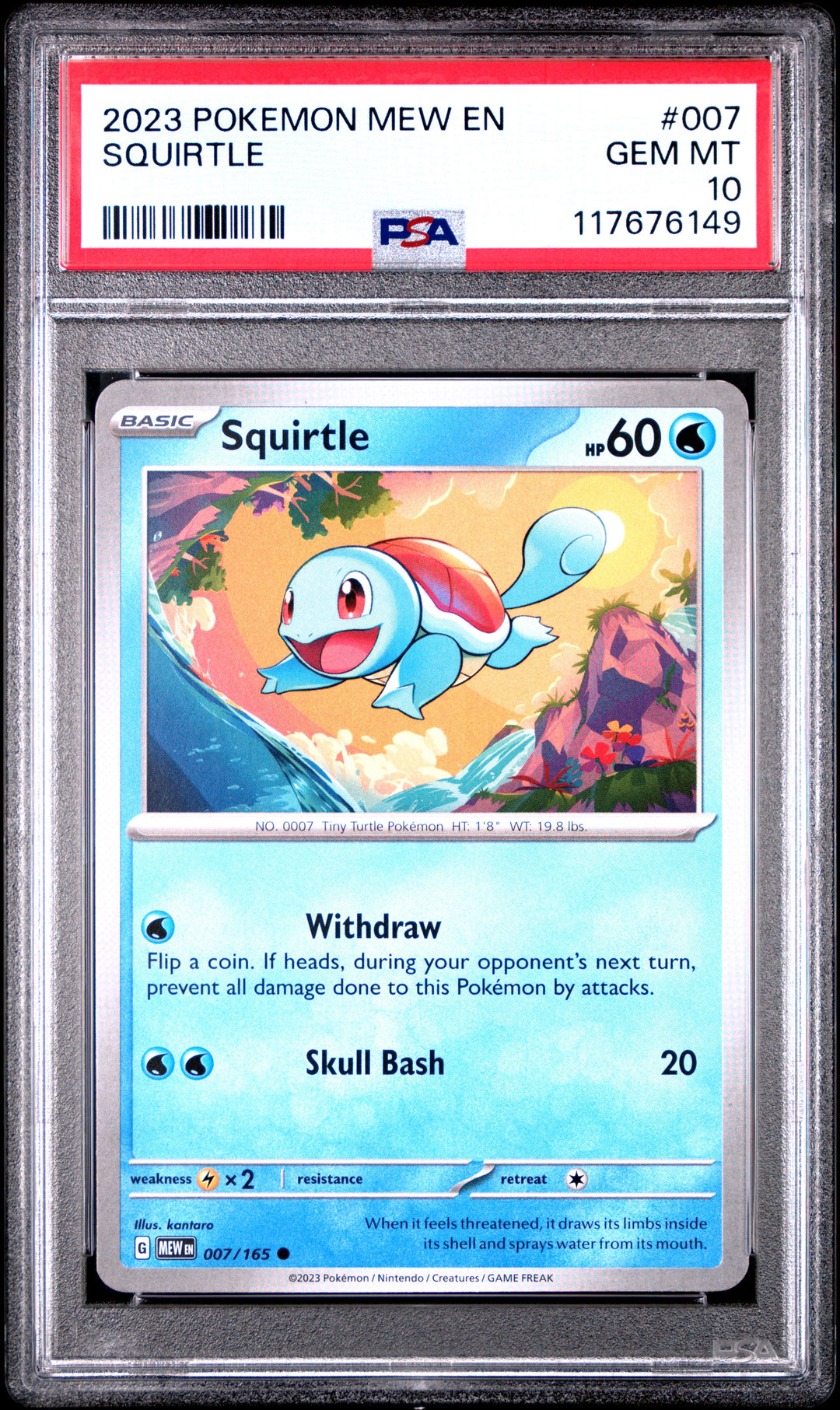 Squirtle 007 PSA 10