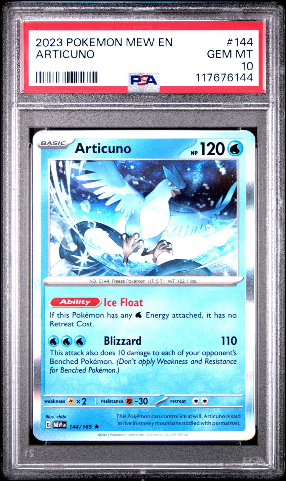Articuno 144 PSA 10