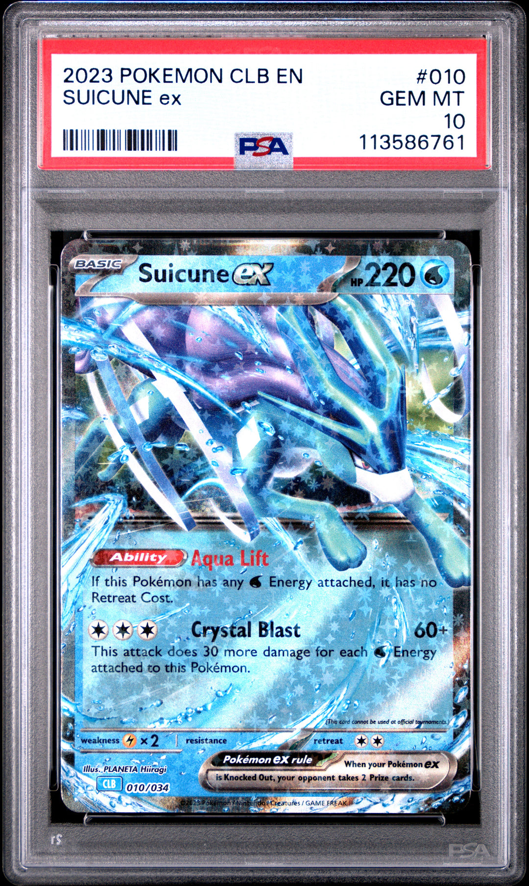Suicune Ex 010 PSA 10