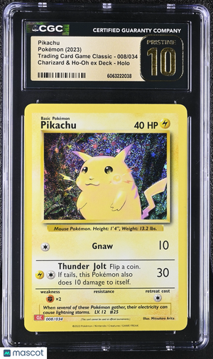 2023 Pokemon Trading Card Game Classic Pikachu Holo #008/034 008/034 CGC 10