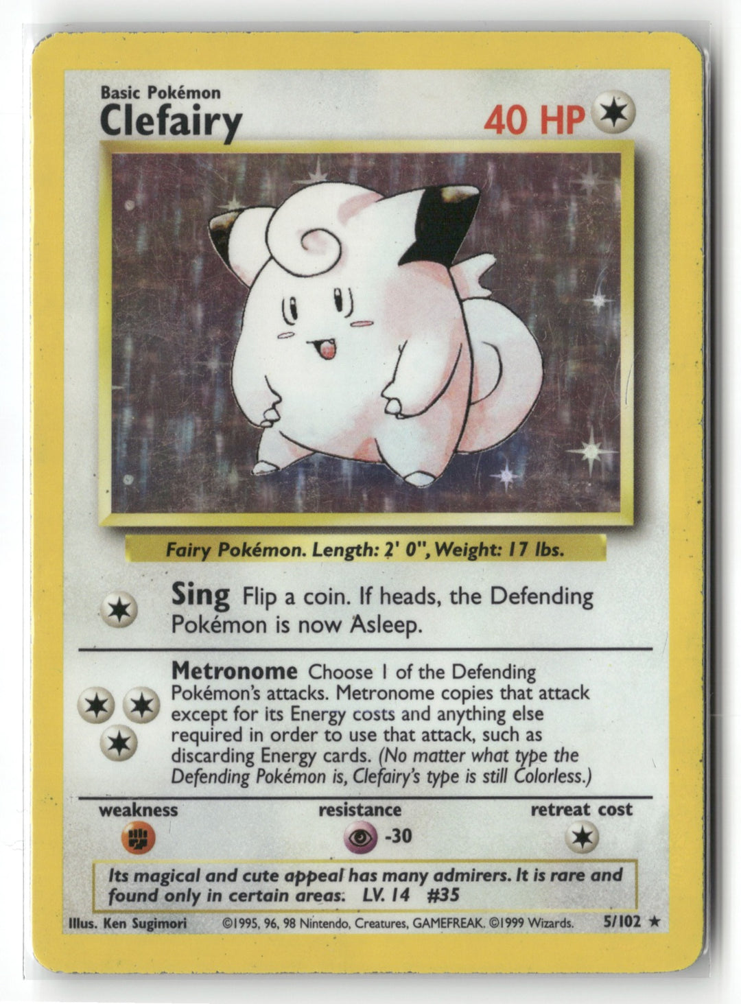 Clefairy 005/102 NM