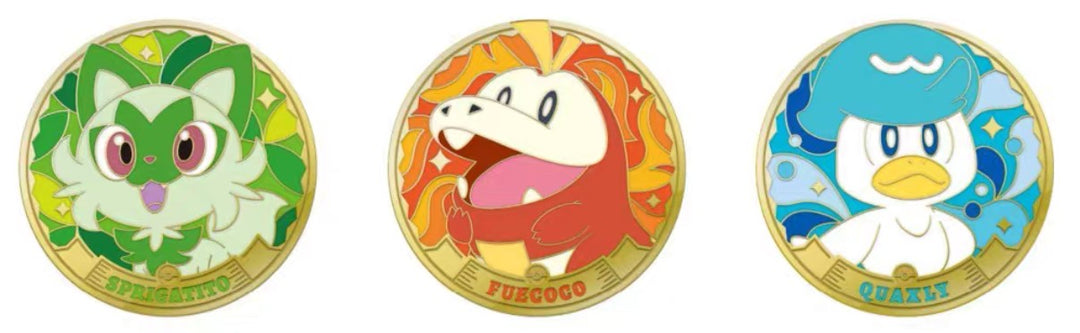 Pokemon Chinese Paldea Metal Magnetic Sticker Set Vol. 1