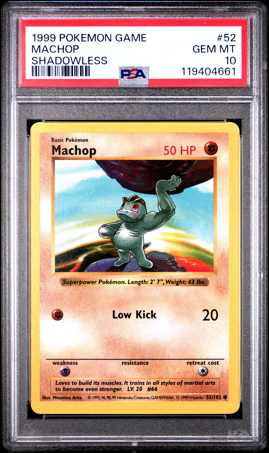 Machop 52 PSA 10
